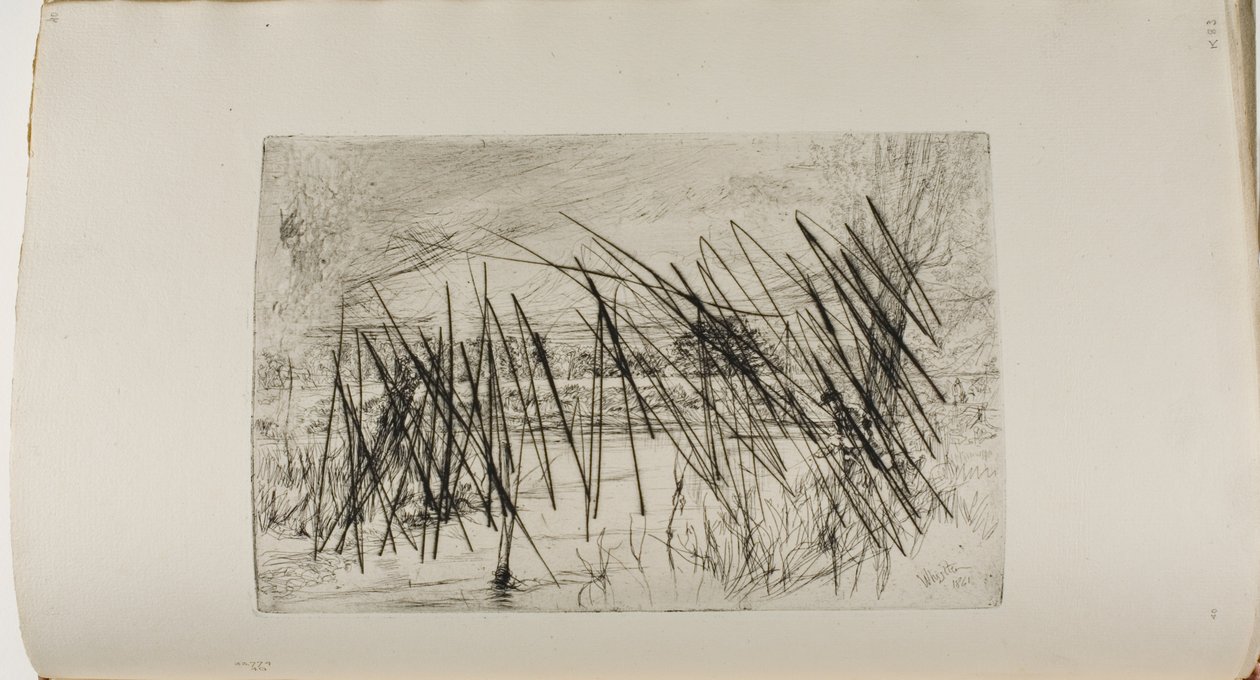 Paysage avec pêcheur - James Abbott McNeill Whistler