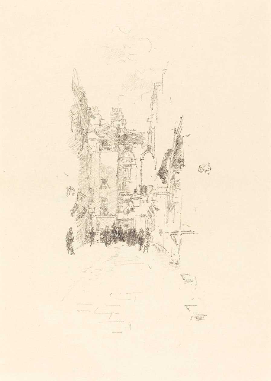 Petite cour, Cloth Fair - James Abbott McNeill Whistler