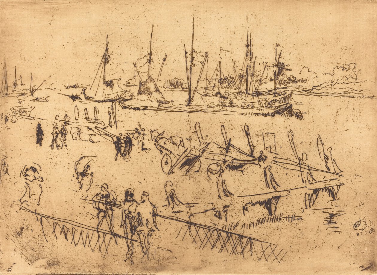 Petit Dordrecht - James Abbott McNeill Whistler