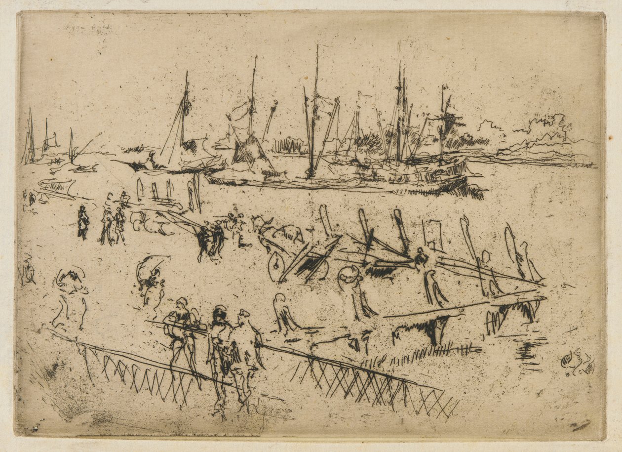 Petit Dordrecht - James Abbott McNeill Whistler