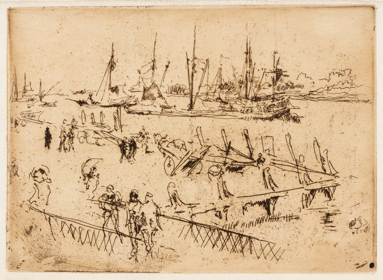 Petit Dordrecht - James Abbott McNeill Whistler