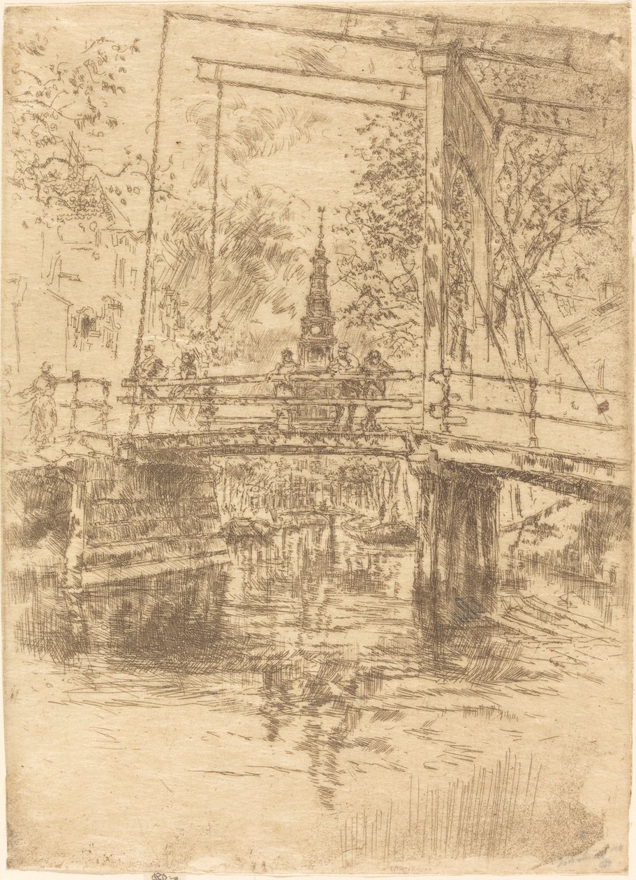 Petit pont-levis, Amsterdam - James Abbott McNeill Whistler