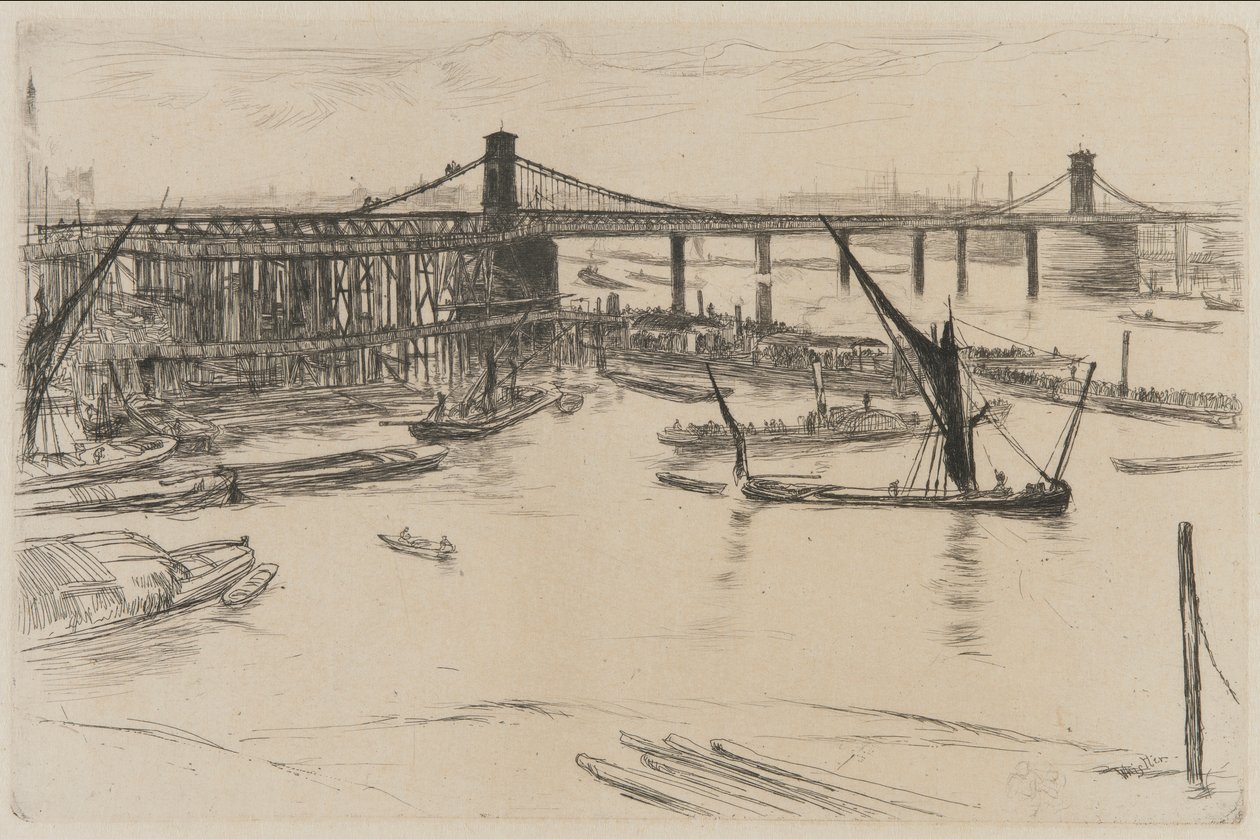 Vieux pont de Hungerford - James Abbott McNeill Whistler