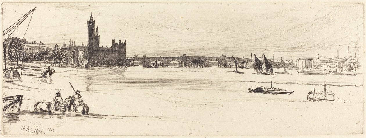 Vieux pont de Westminster - James Abbott McNeill Whistler