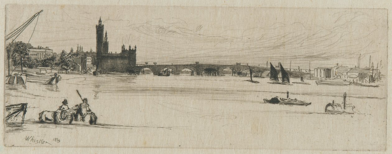 Vieux Pont de Westminster - James Abbott McNeill Whistler