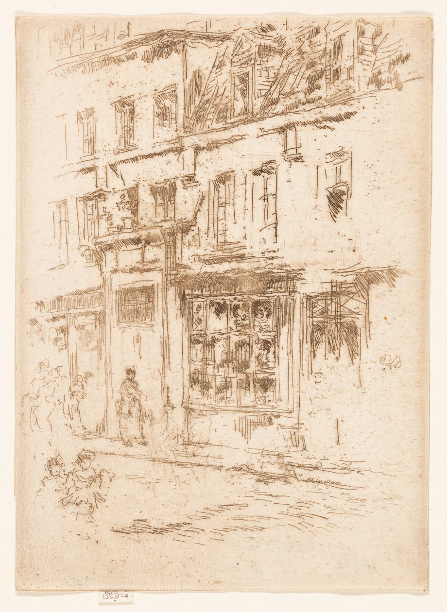 Petite Rue au Beurre, Bruxelles - James Abbott McNeill Whistler