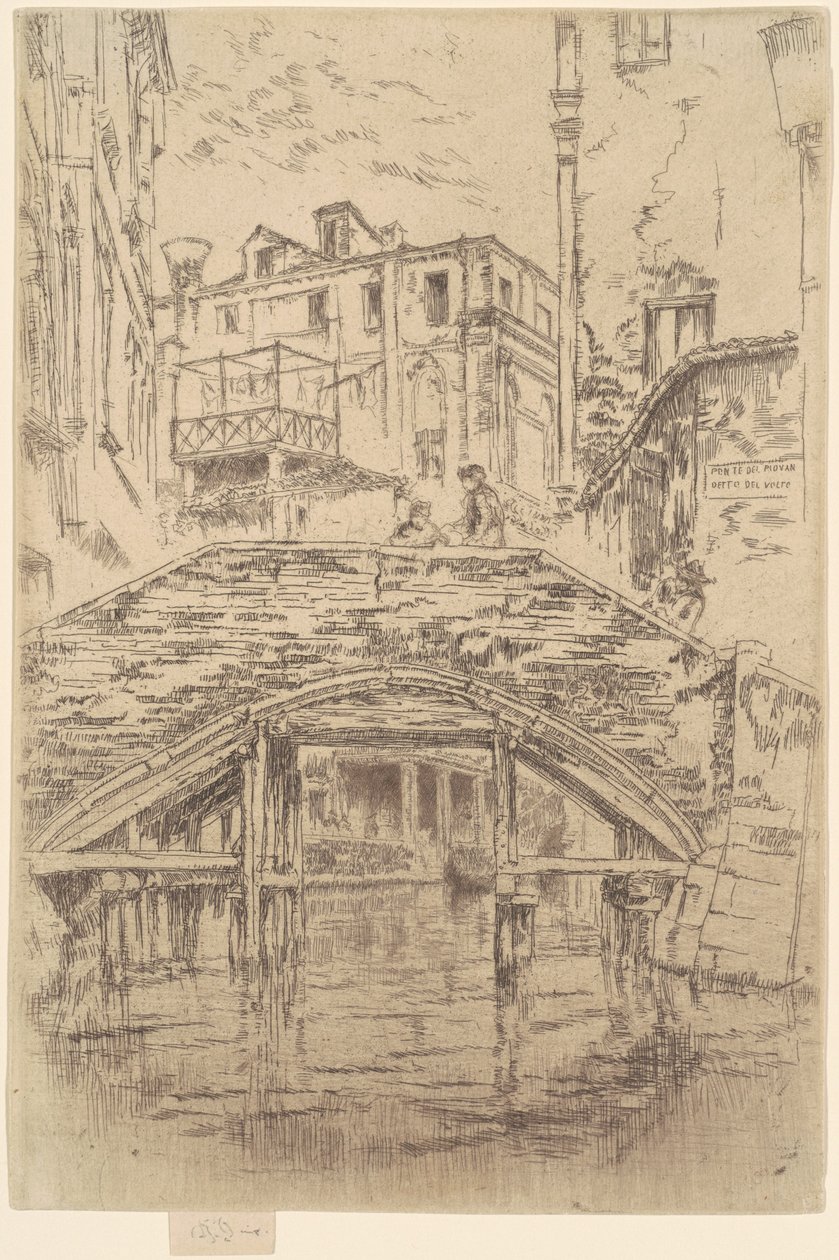 Ponte del Piovan - James Abbott McNeill Whistler