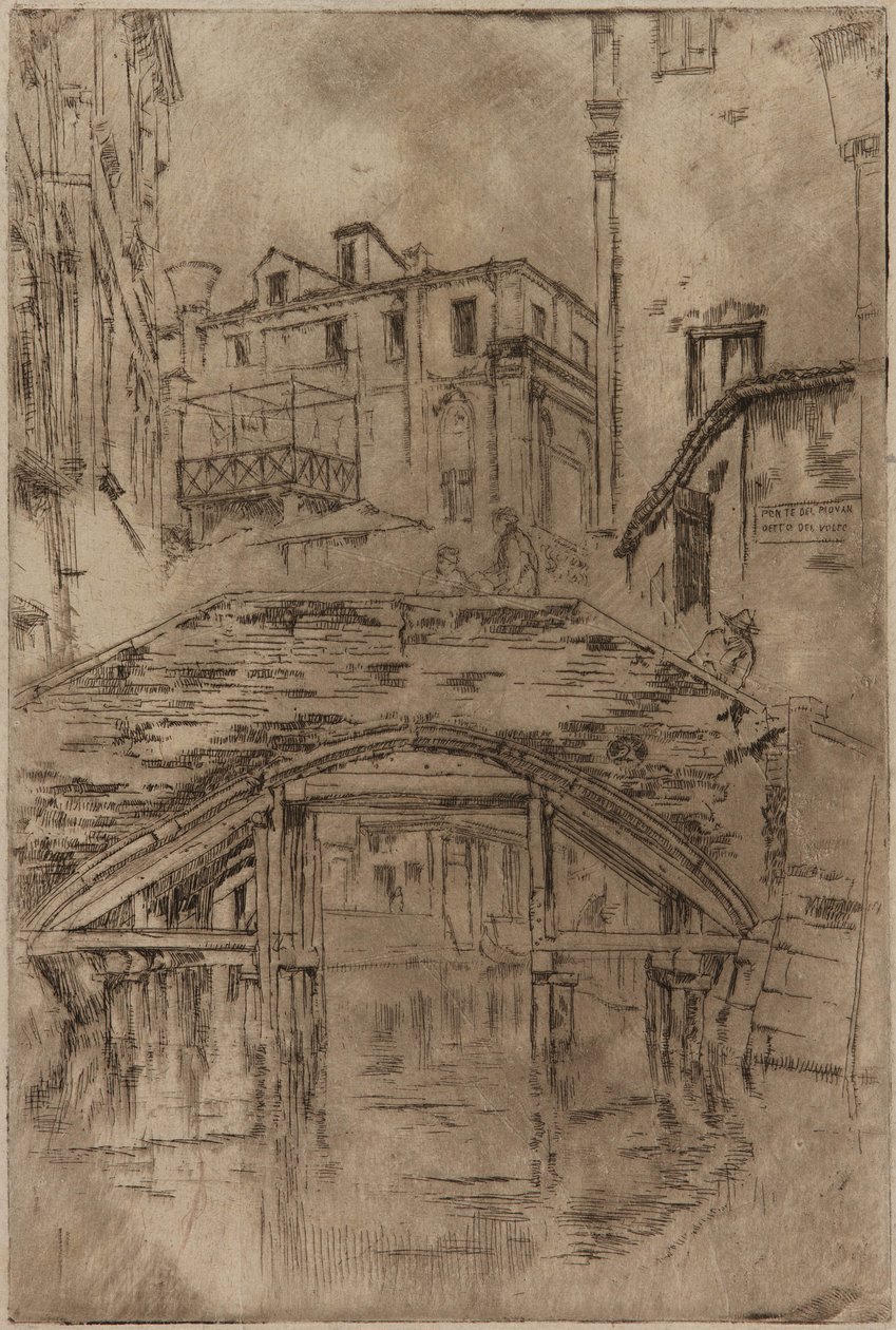 Ponte del Piovan - James Abbott McNeill Whistler