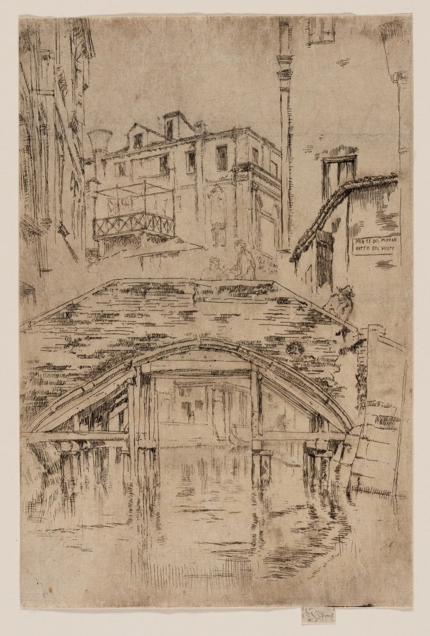 Ponte del Piovan - James Abbott McNeill Whistler