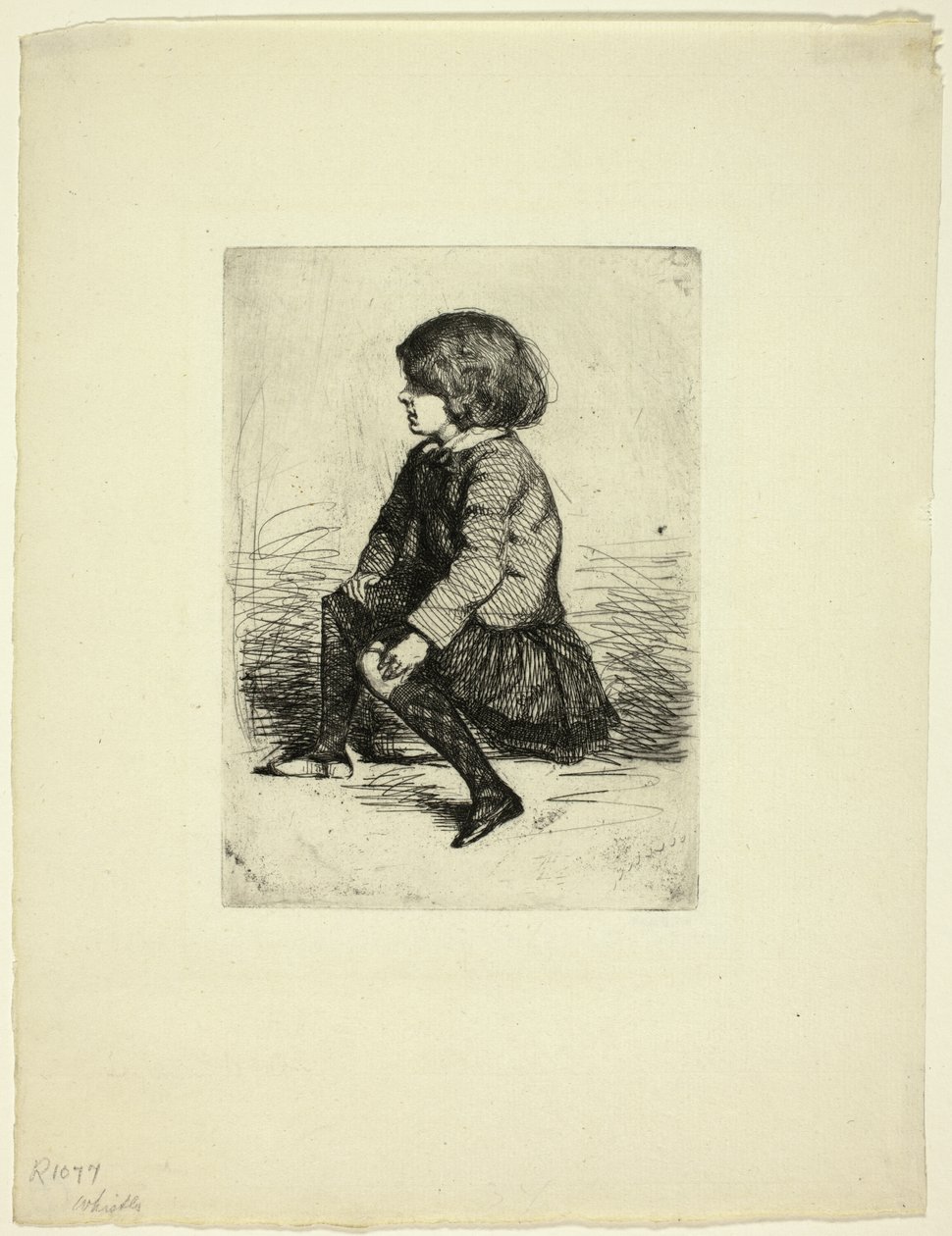 Seymour Haden, Jr, assis - James Abbott McNeill Whistler