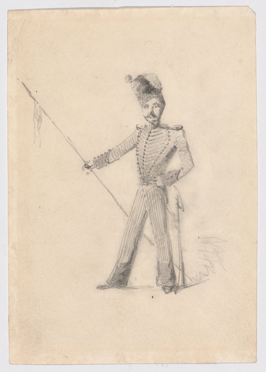Soldat avec lance - James Abbott McNeill Whistler