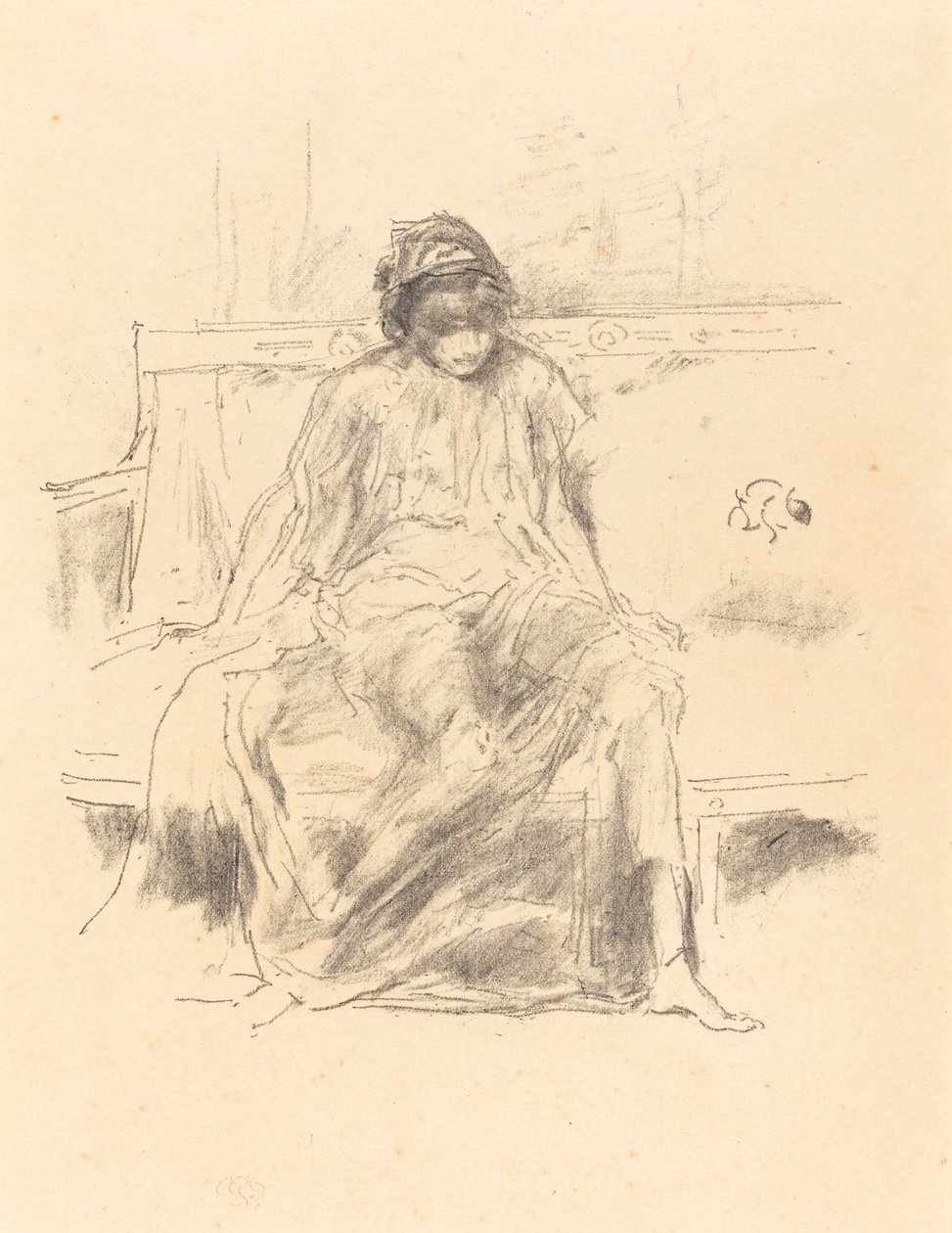 La figure drapée, assise - James Abbott McNeill Whistler