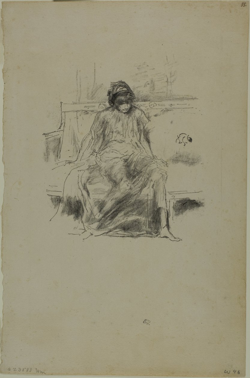 Figure Drapée, Assise - James Abbott McNeill Whistler