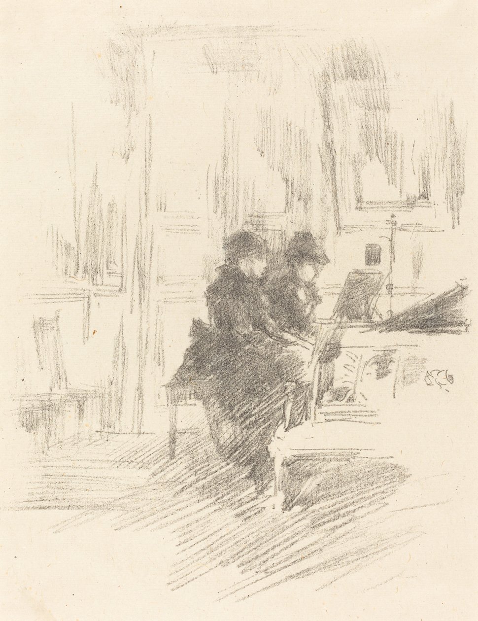 Le Duo, No. 2 - James Abbott McNeill Whistler