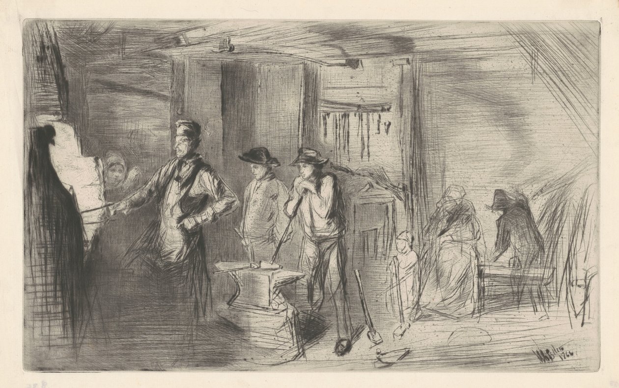 La Forge - James Abbott McNeill Whistler
