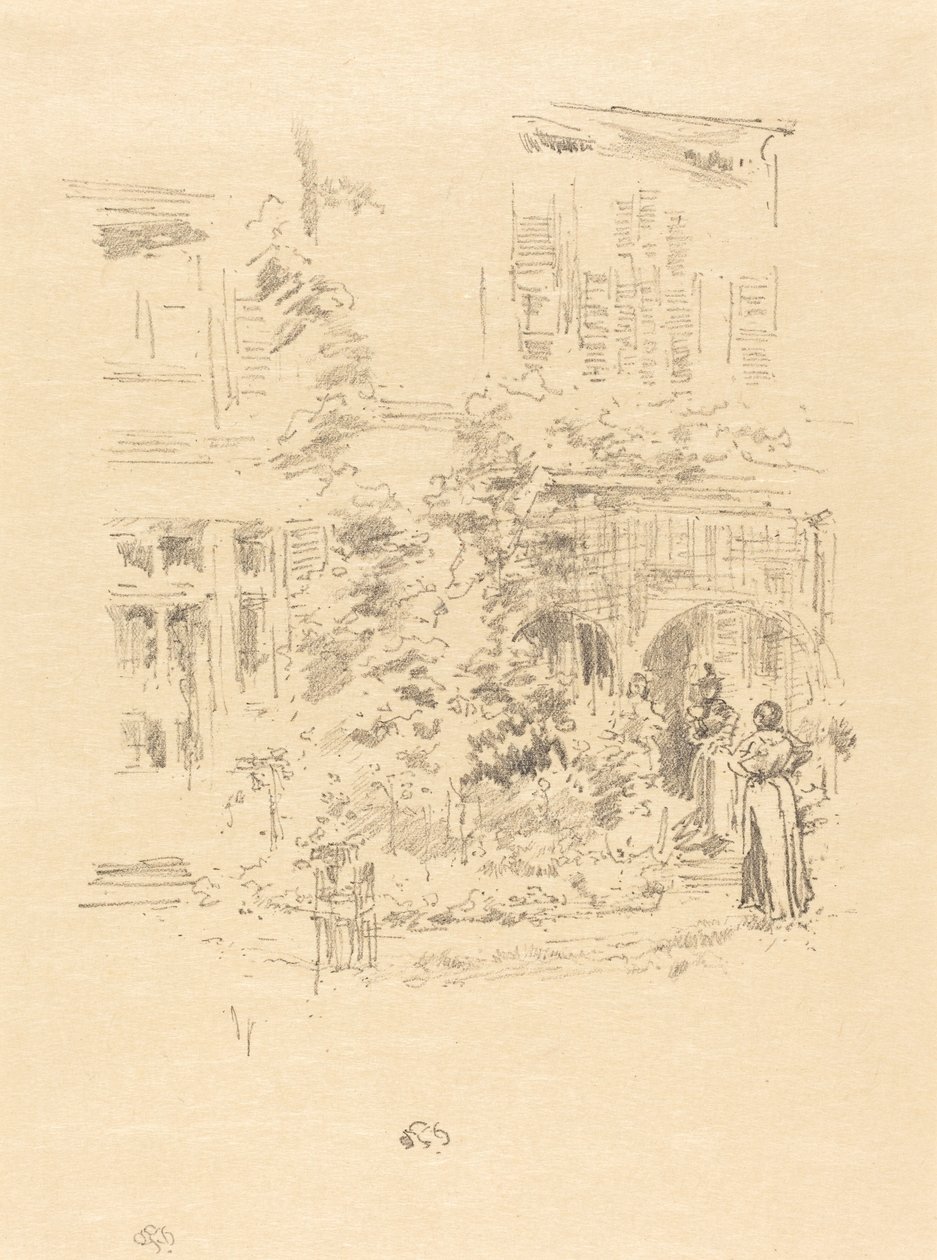 Le Porche du Jardin - James Abbott McNeill Whistler