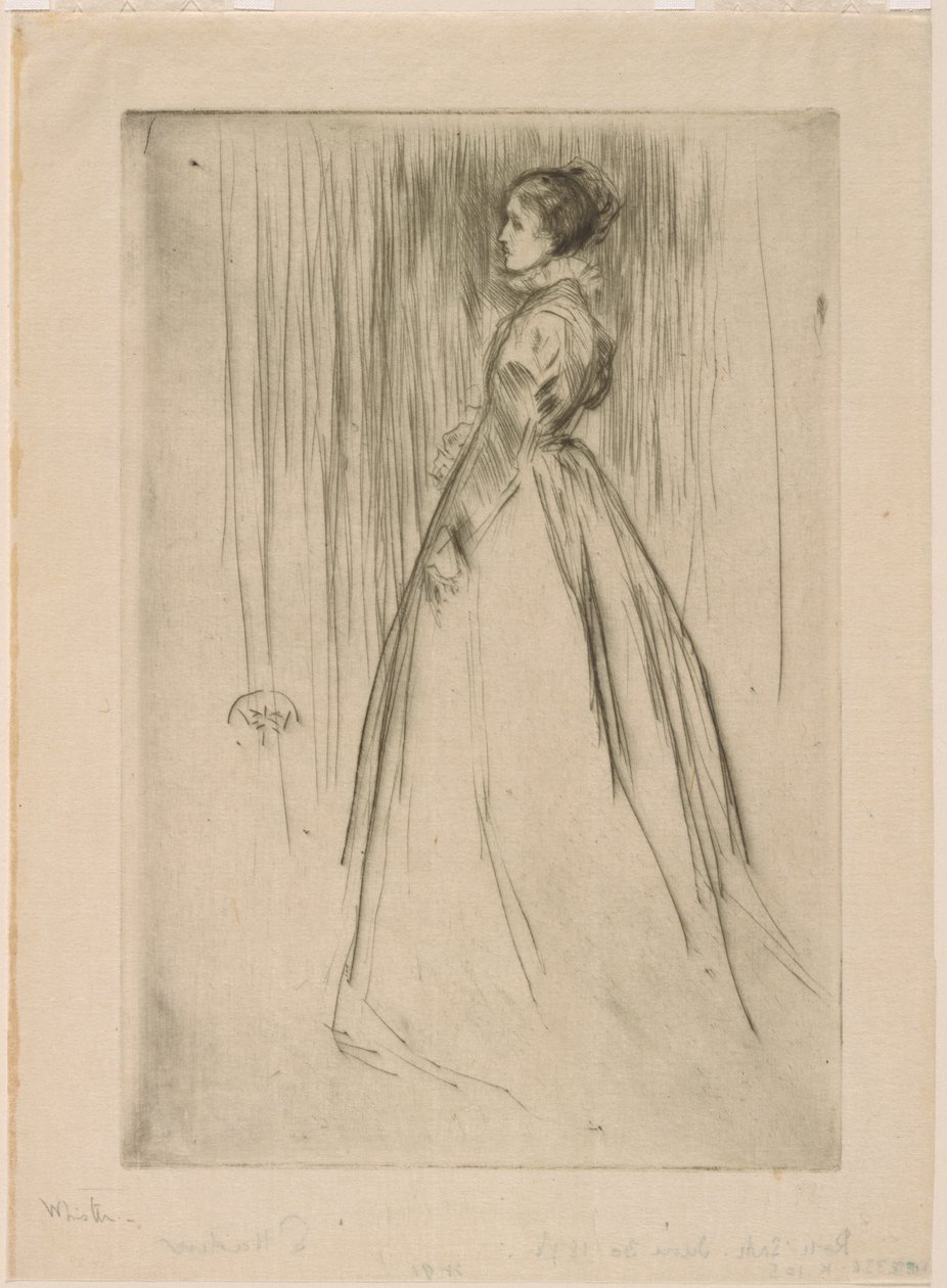 La robe de velours (Mme Leyland) - James Abbott McNeill Whistler