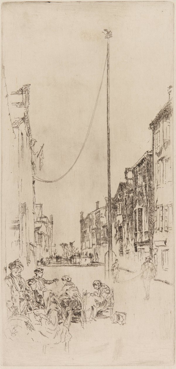 Le mât vénitien - James Abbott McNeill Whistler