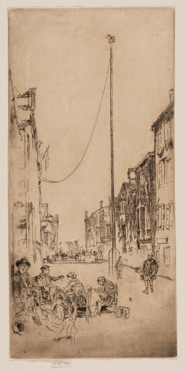 Le mât vénitien - James Abbott McNeill Whistler