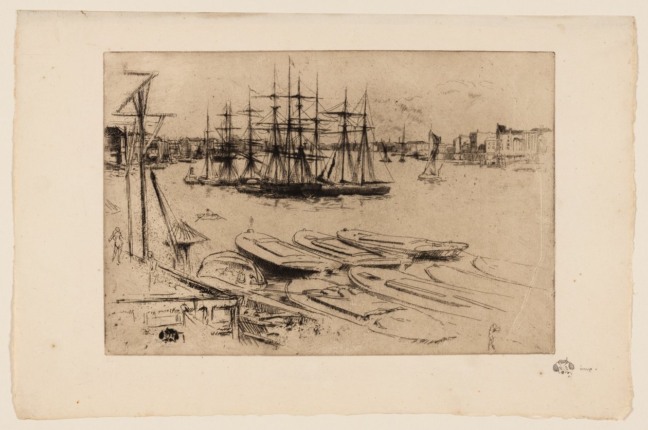 Wapping - La piscine - James Abbott McNeill Whistler