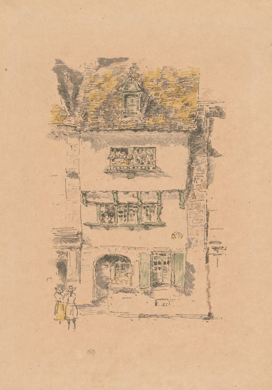 Maison jaune, Lannion - James McNeill Whistler