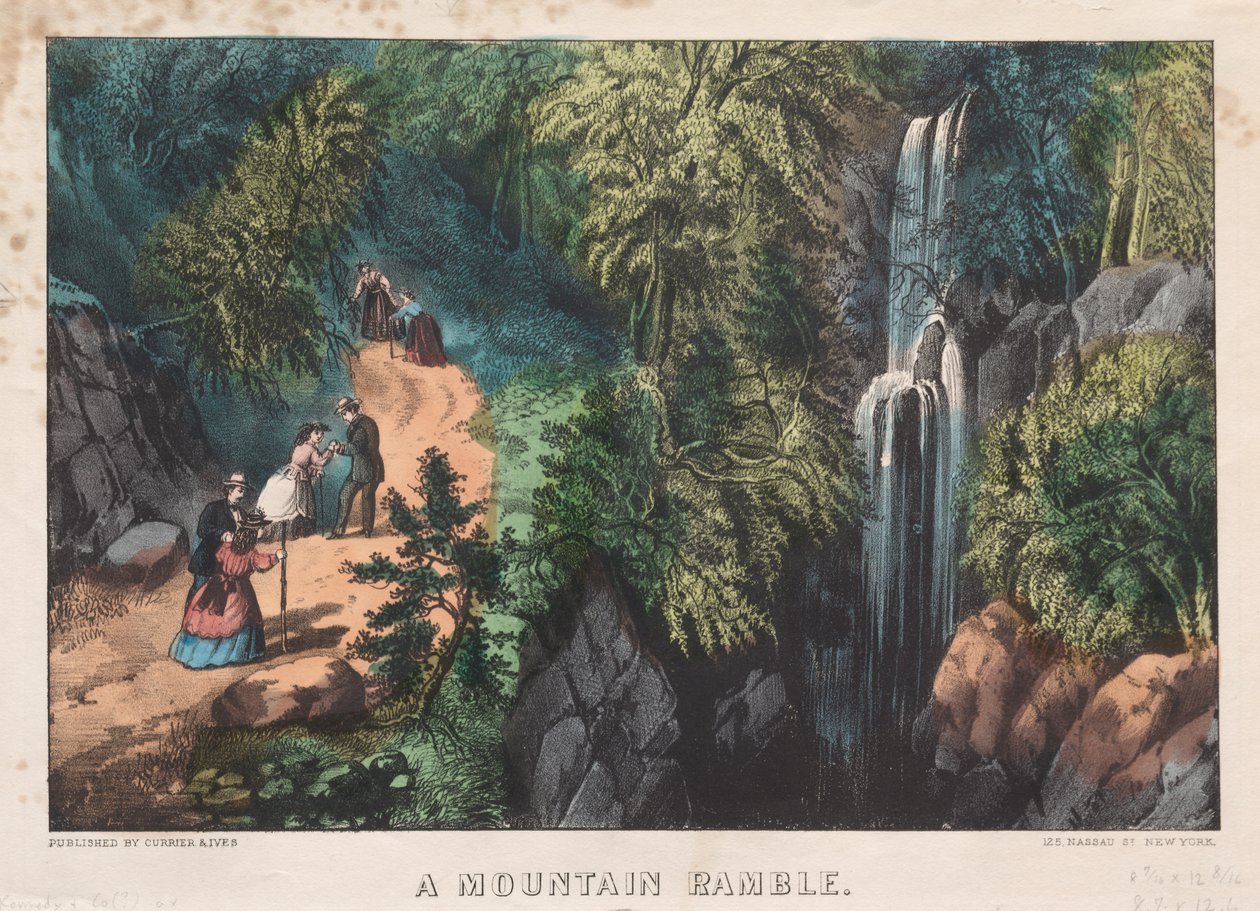 Une randonnée en montagne, vers 1872-74 - James Merritt Ives