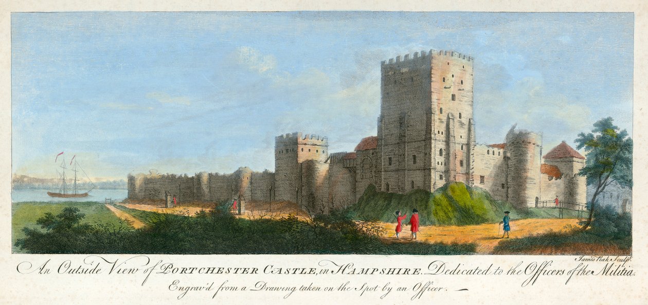 Château de Portchester, Hampshire, 1720 - James Peake