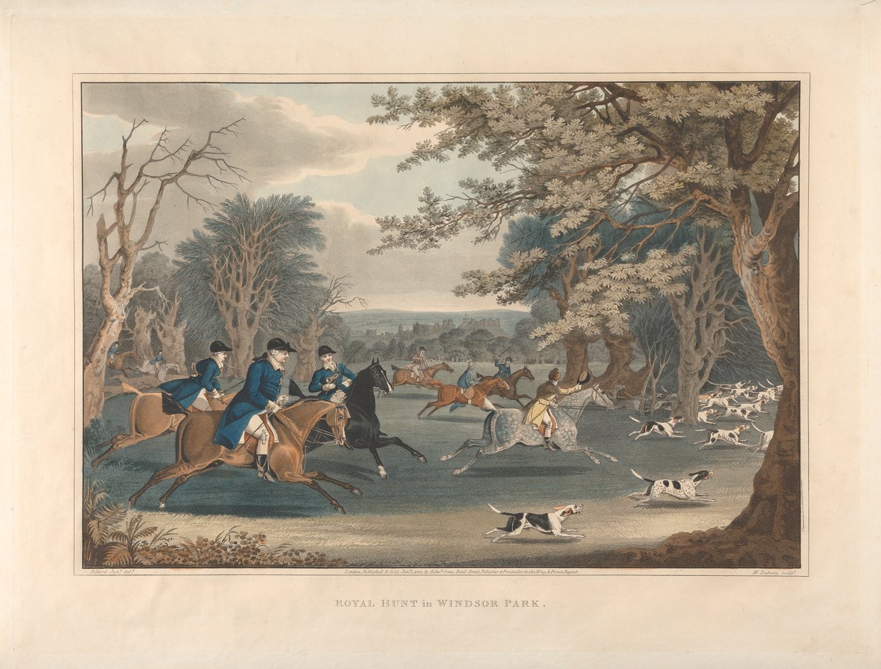 Chasse royale dans le parc de Windsor - James Pollard