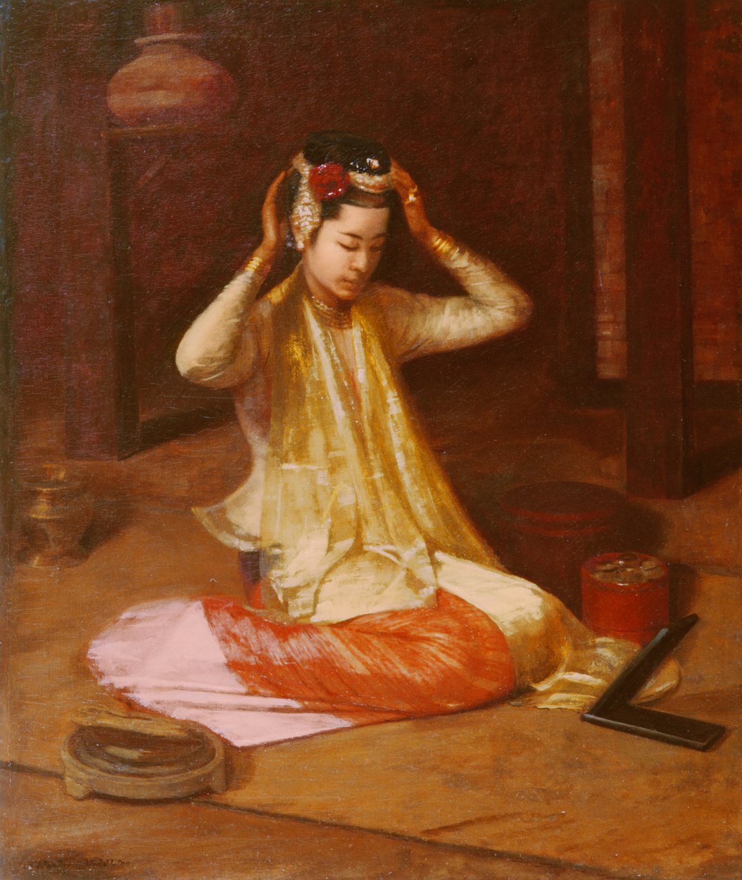 Une danseuse birmane, vers 1920 - James Raeburn Middleton