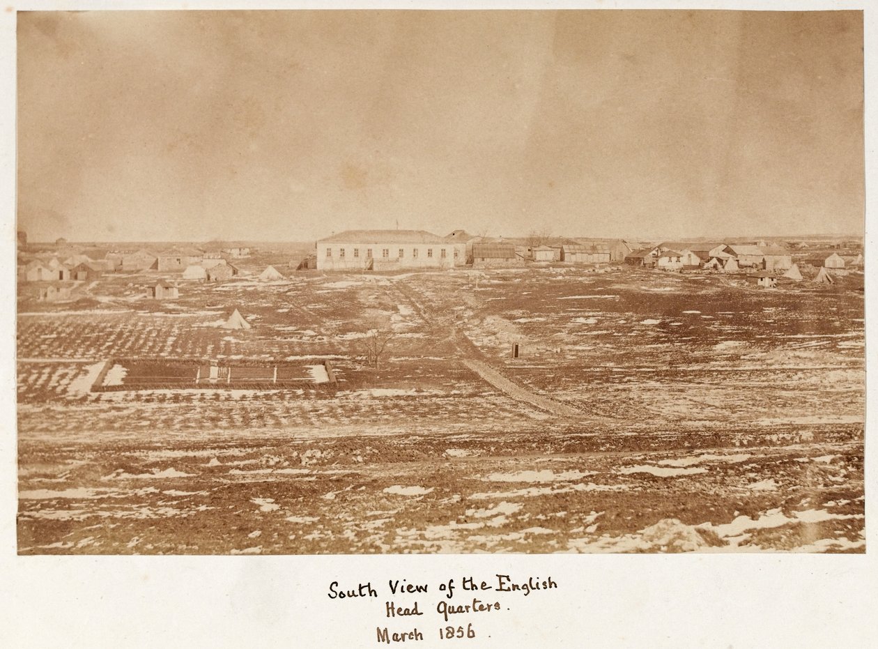 Vue sud du quartier général de Lord Raglan - James Robertson