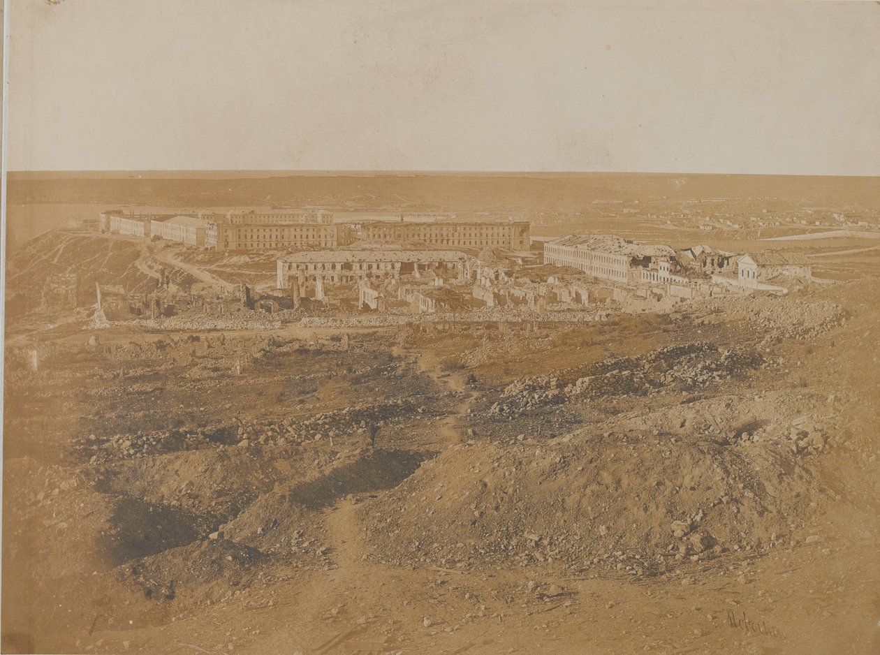 La Grande Caserne après le siège, 1855 - James Robertson