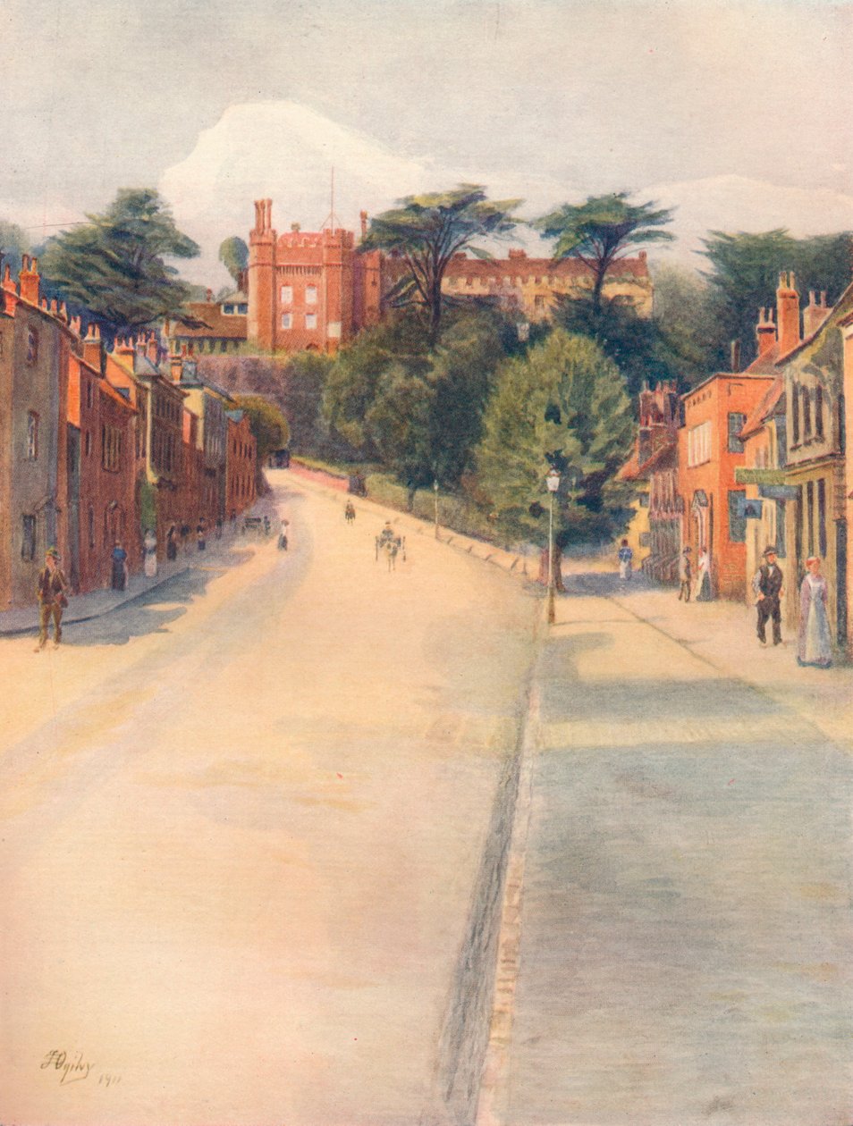 Castle Street, Farnham, 1911 - James S Ogilvy