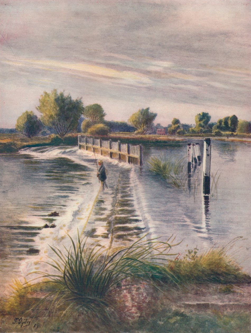 Le barrage à Chertsey, 1911, 1914 - James S Ogilvy