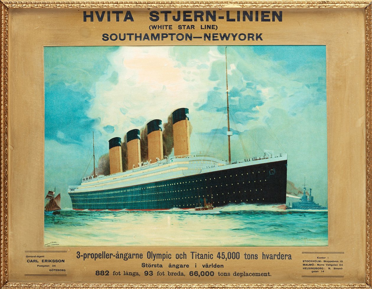 Titanic & Olympic, vers 1911 - James Scrimgeour Mann