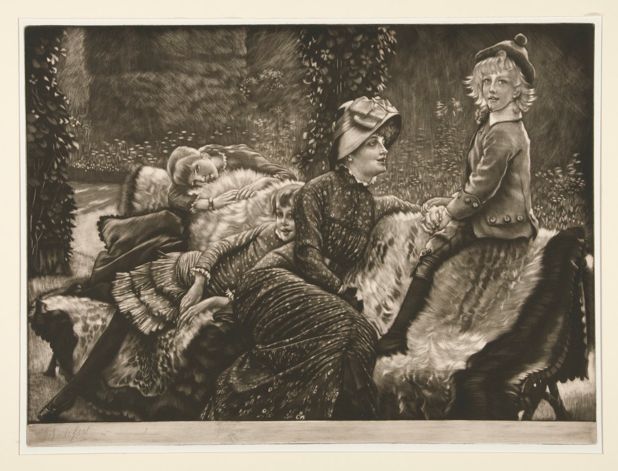 Le Banc de Jardin - James Tissot