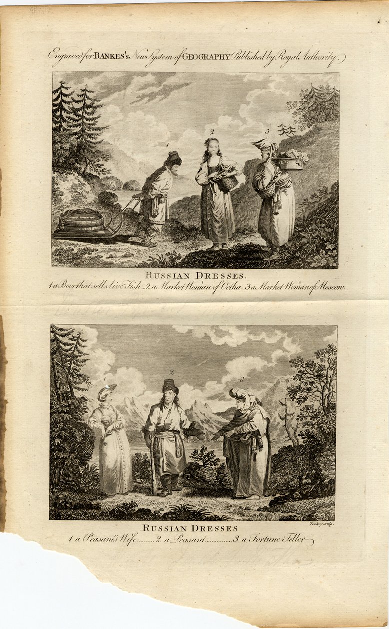 Robes russes, vers 1775 - James Tookey