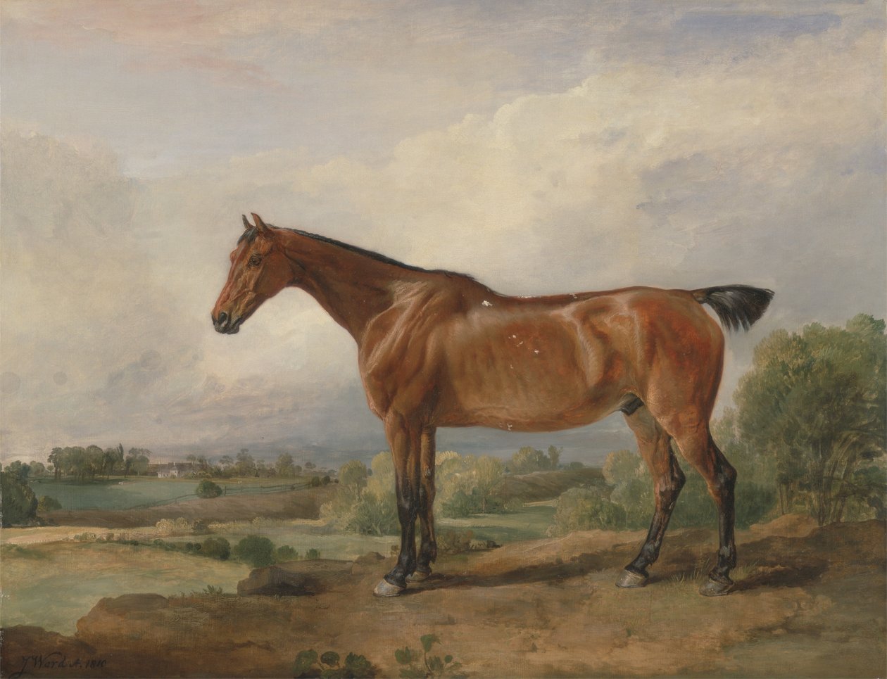 Un chasseur dans un paysage - James Ward