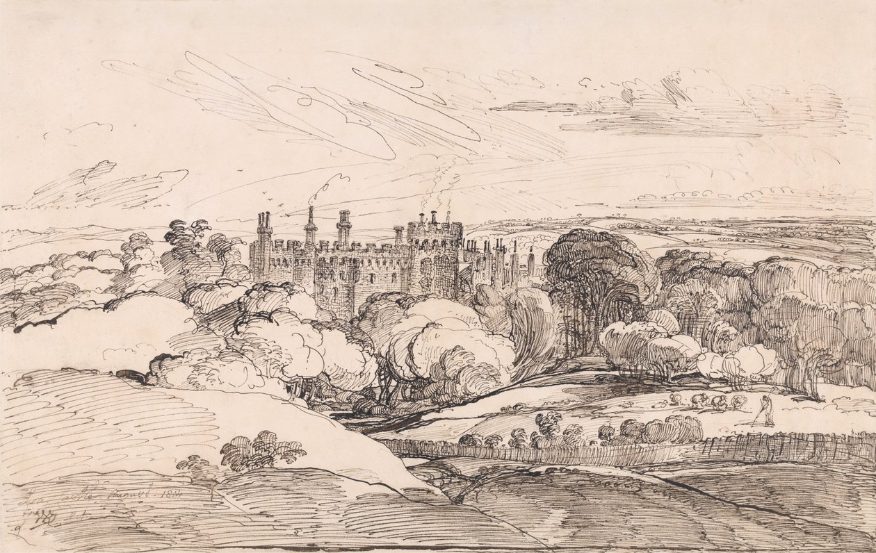 Le château de Lea vu du haut des bois - James Ward