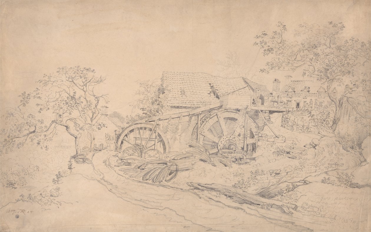 Moulin à fil de M. Thompson, Tintern - James Ward