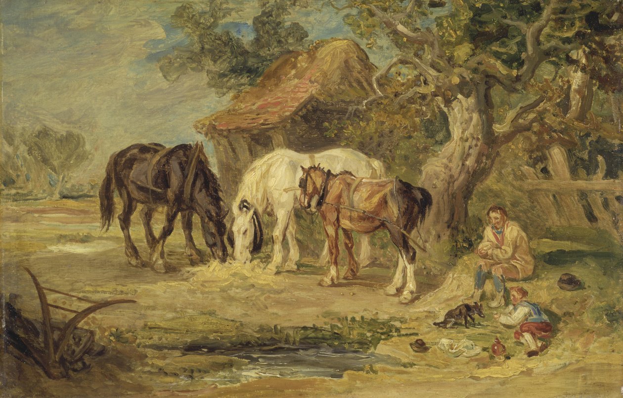 Le repas de midi, vers 1830-40 - James Ward