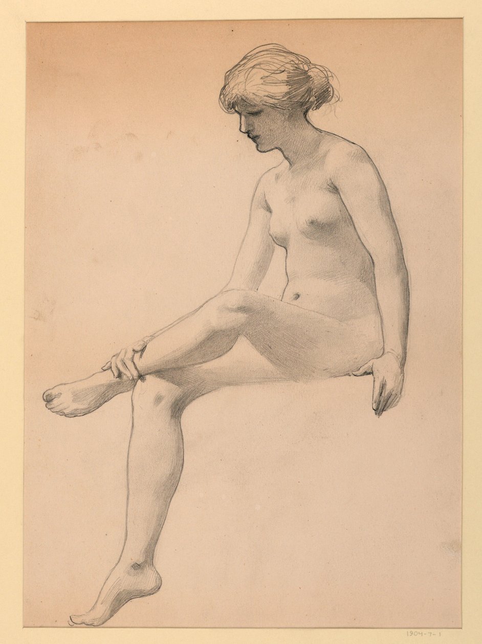 Femme nue assise - James Wells Champney
