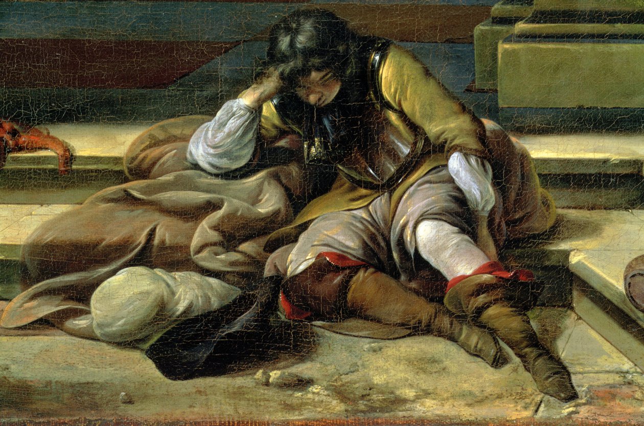Scène de port italien, (détail) - Jan Baptist Weenix