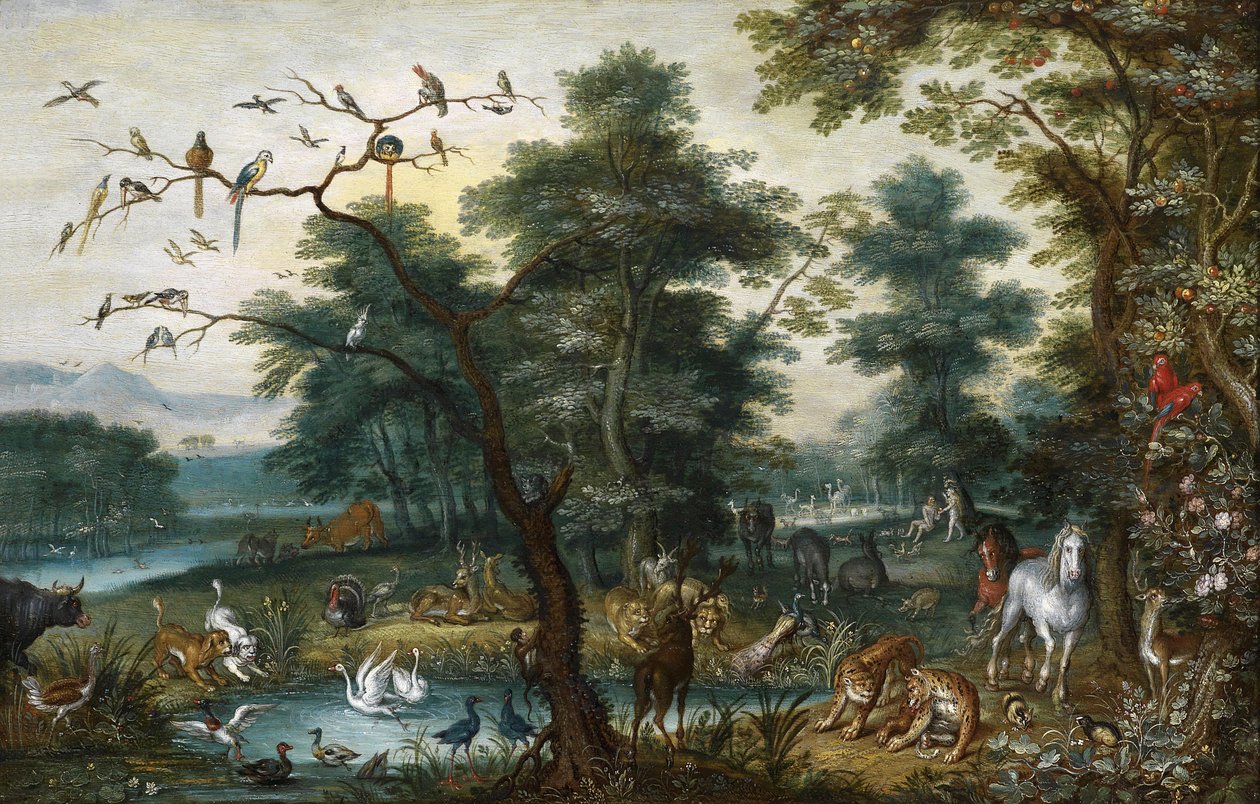 Paysage paradisiaque avec la chute - Jan Brueghel the Younger