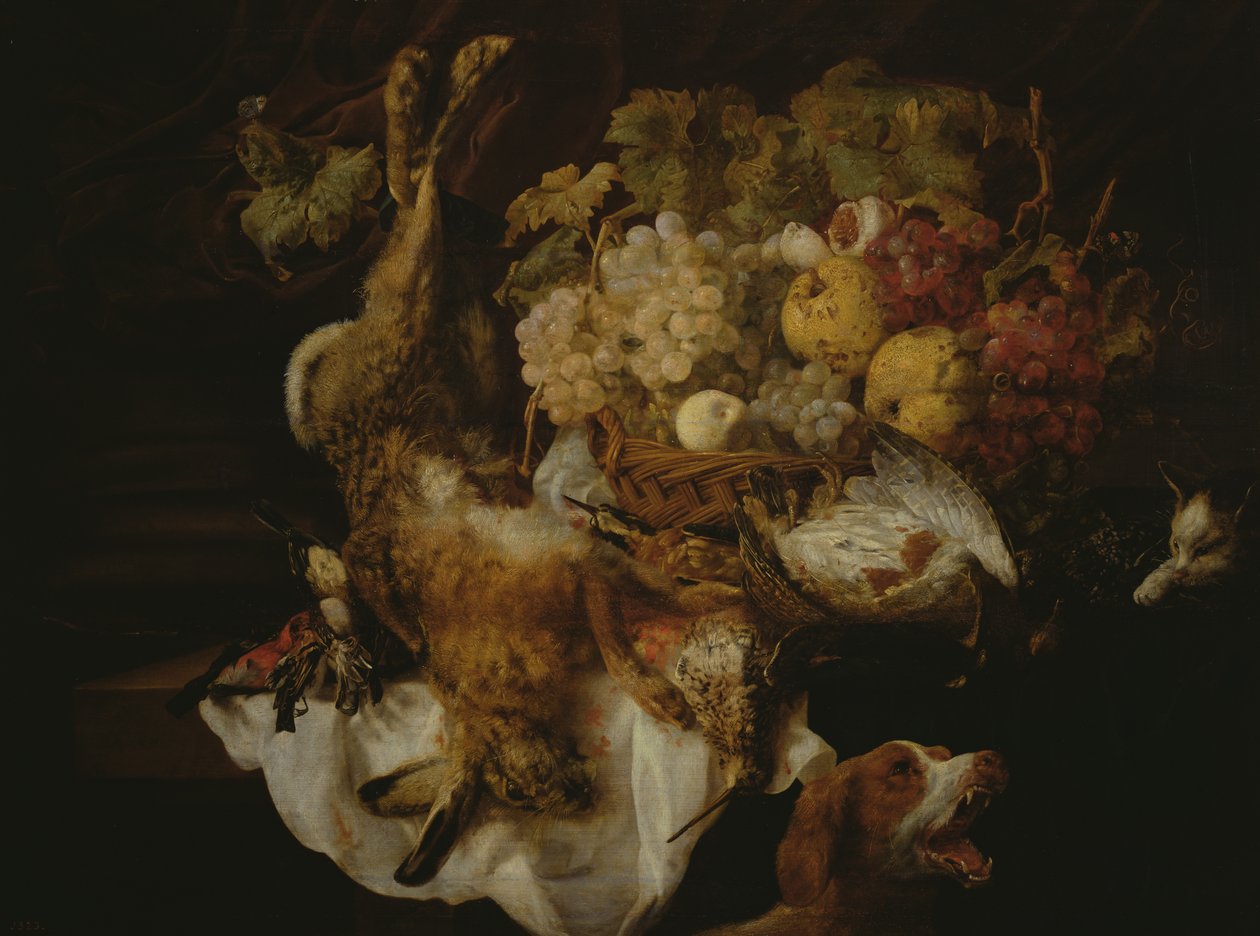 Nature morte, avec chien - Jan Fyt