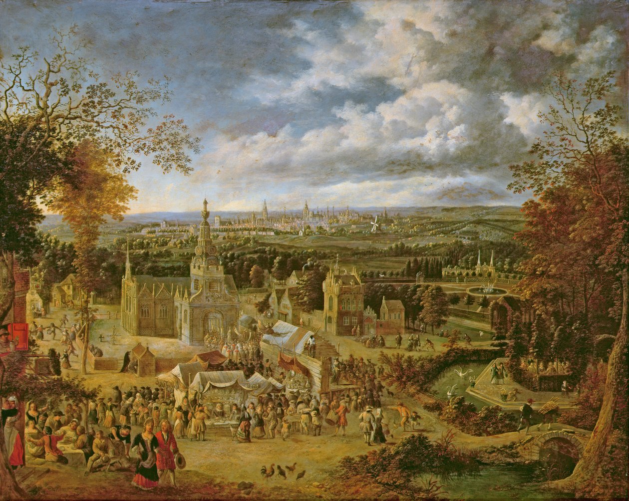Une fête et vue d