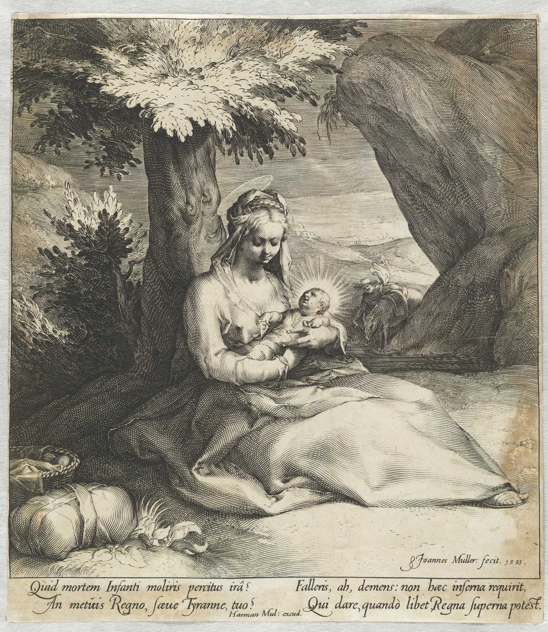 Le repos pendant la fuite en Égypte - Jan Harmensz. Muller