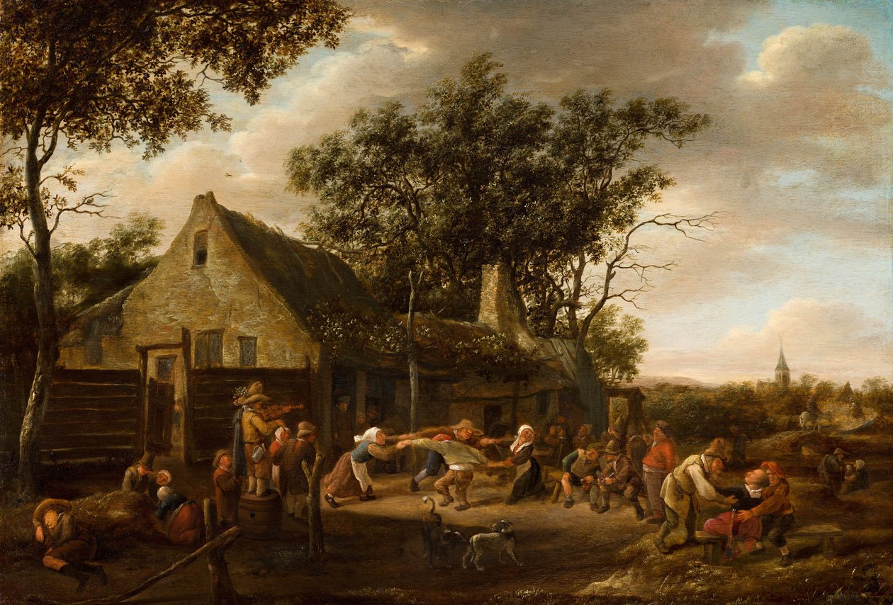 Paysans dansant à une auberge - Jan Havickszoon Steen