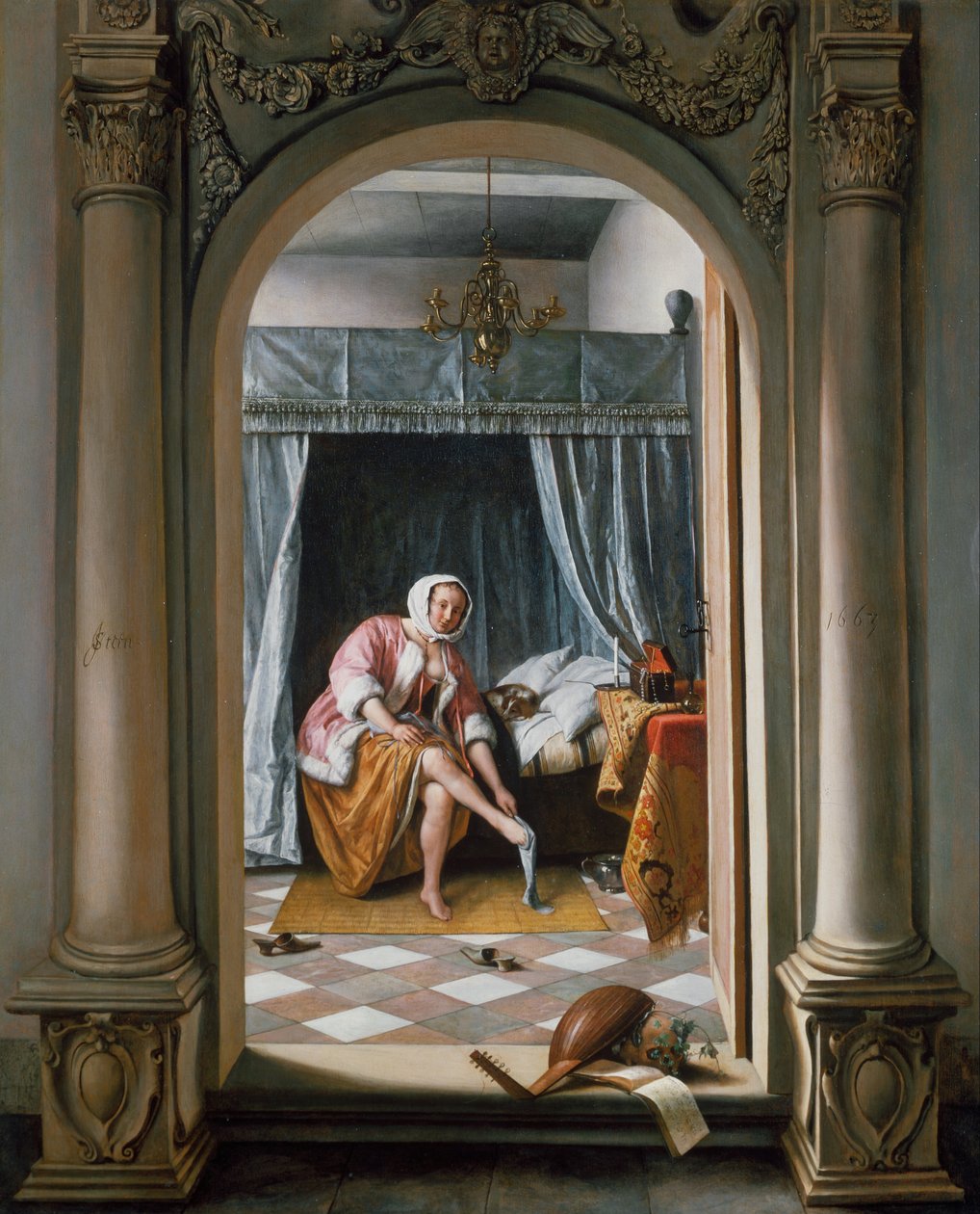 Femme à sa toilette - Jan Havickszoon Steen