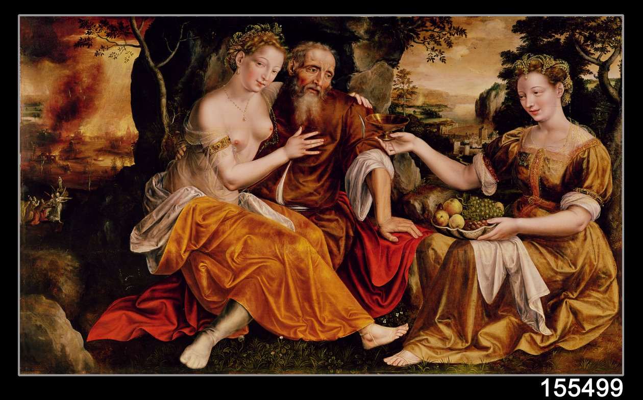 Lot et ses filles, vers 1565 - Jan Massys or Metsys