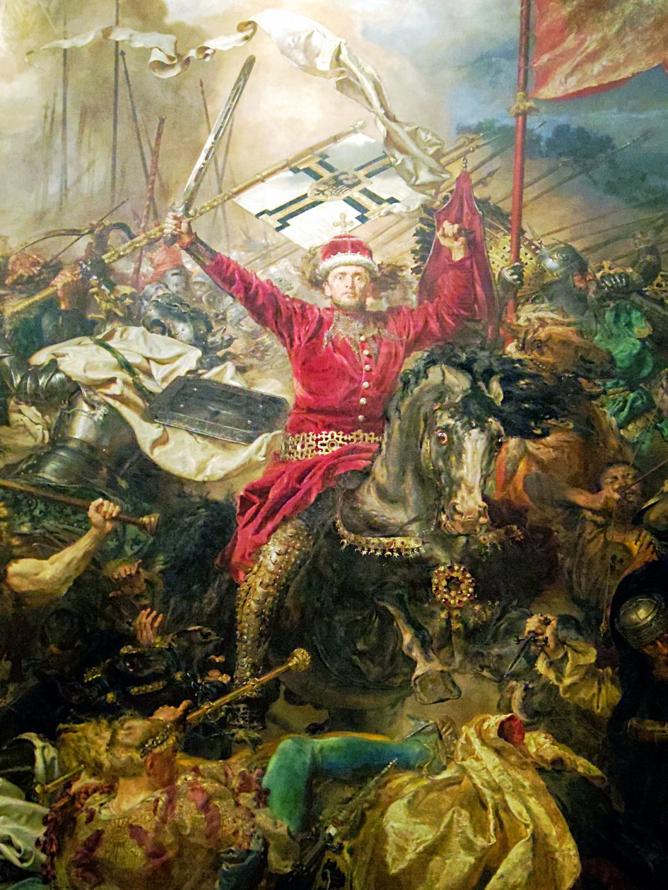 Fragment de la bataille de Grunwald, Vytautas le Grand - Jan Alojzy Matejko